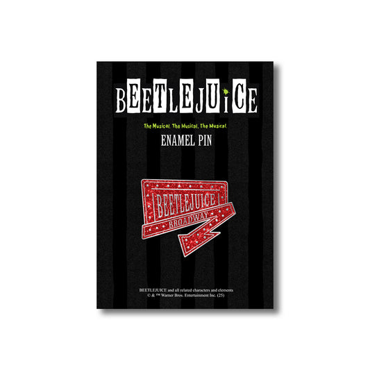Beetlejuice Broadway Sign Pin