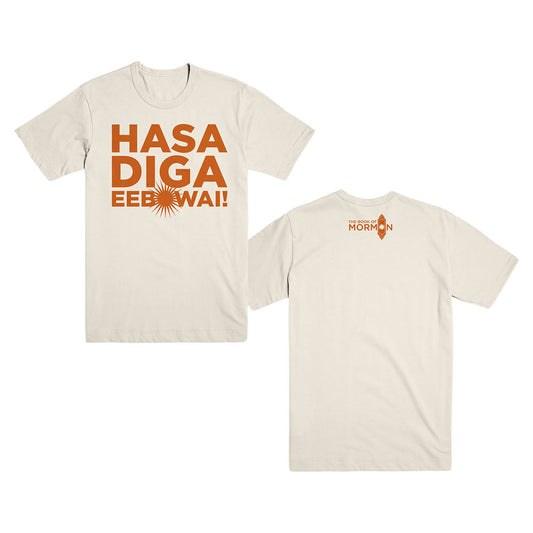 Book of Mormon Cream Hasa Diga Tee