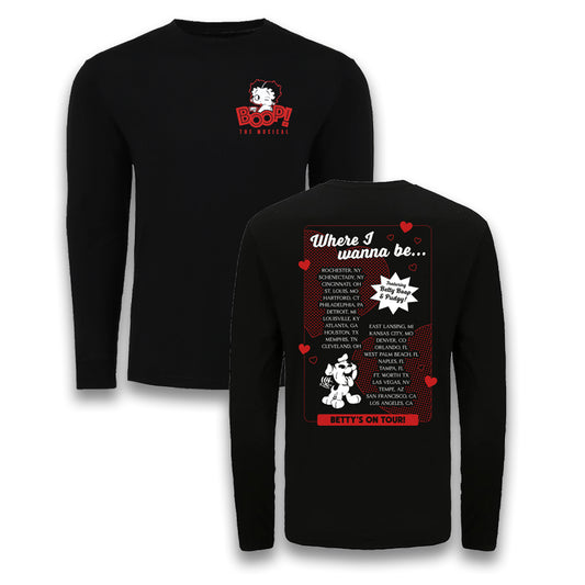 Boop! the Musical Tour Back Long Sleeve Tee