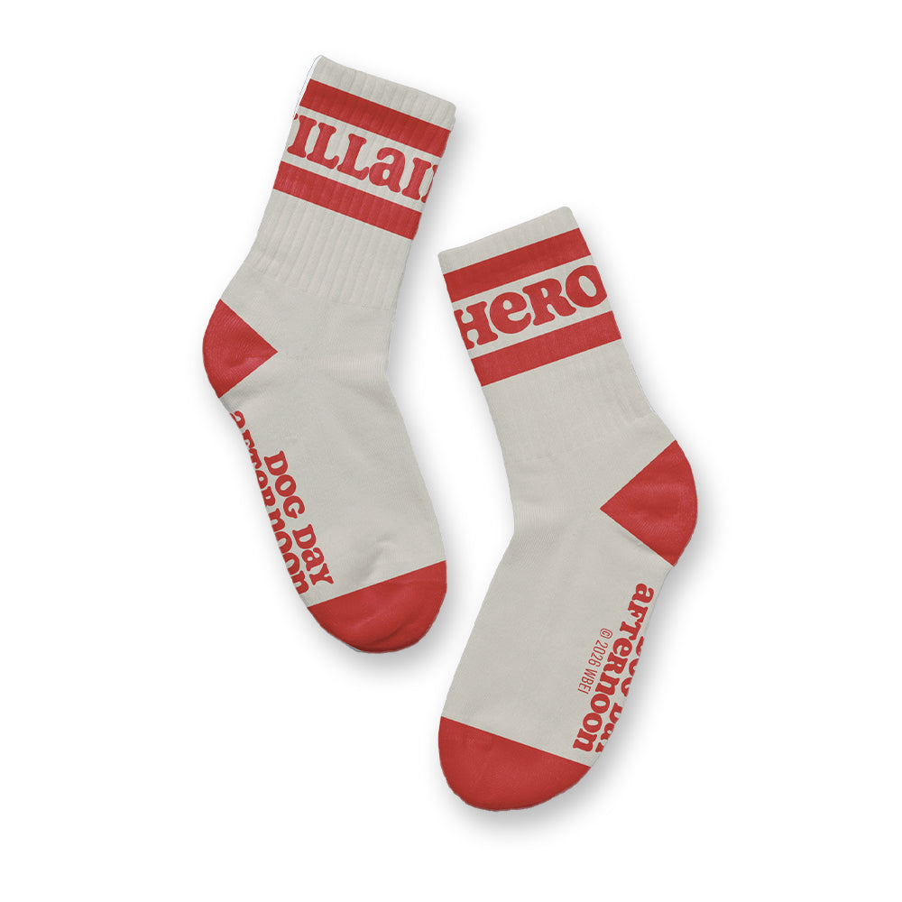 Dog Day Afternoon Hero Villain Socks