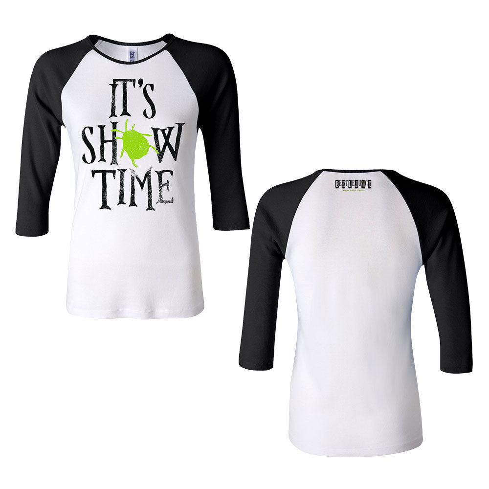 Beetlejuice Women's Fitted Showtime Raglan