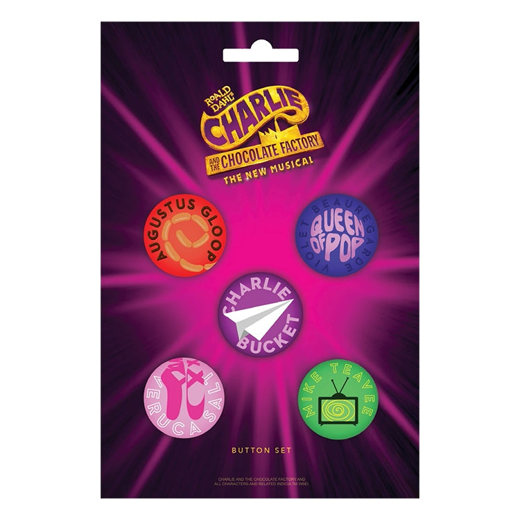 Charlie and the Chocolate Factory Button Set
