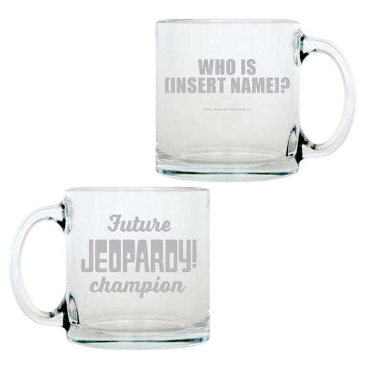 Future Jeopardy! Champion Personalized Glass Mug